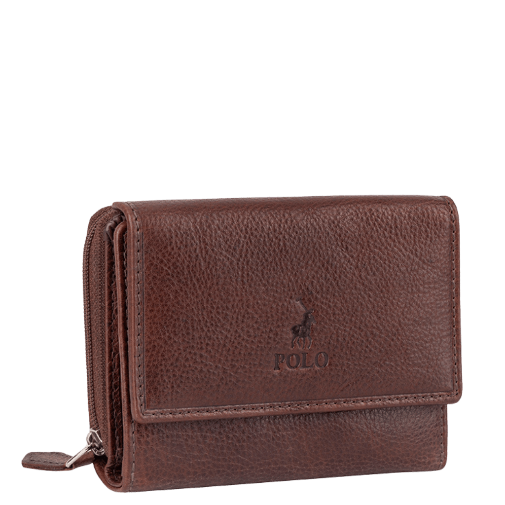 Polo Chobe Mini Leather purse 59932 brown front3qrtr png