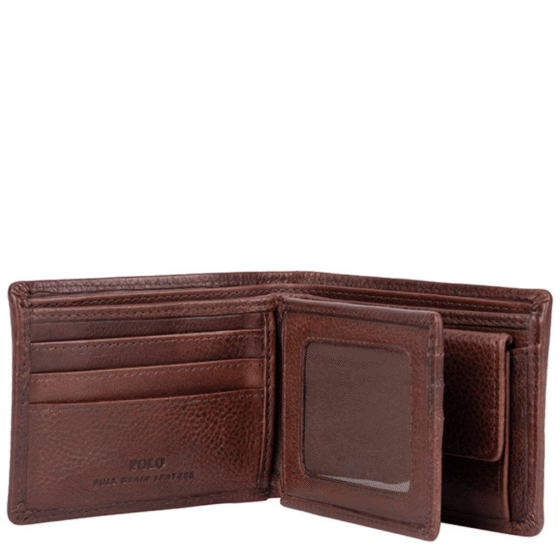 Polo Chobe PO59920 Leather multicard and coin wallet brown interior1 png