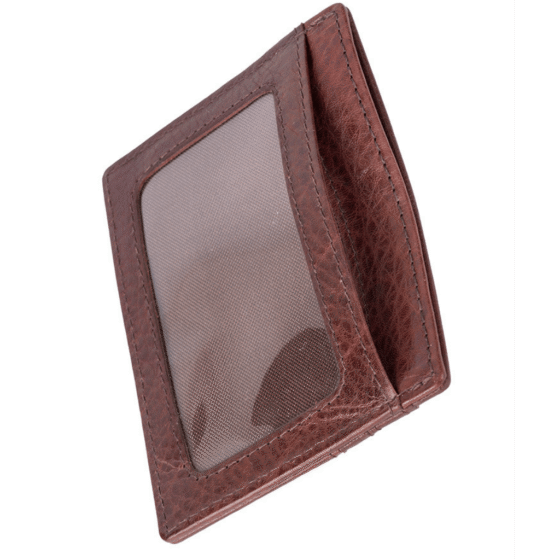 Polo Chobe PO59920 Leather multicard and coin wallet brown transparrent window png