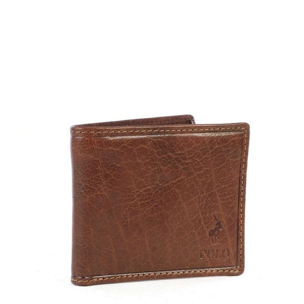 Polo Hamilton Leather Credit Card Wallet Brown PO44308 front3qrtr primary2 jpg