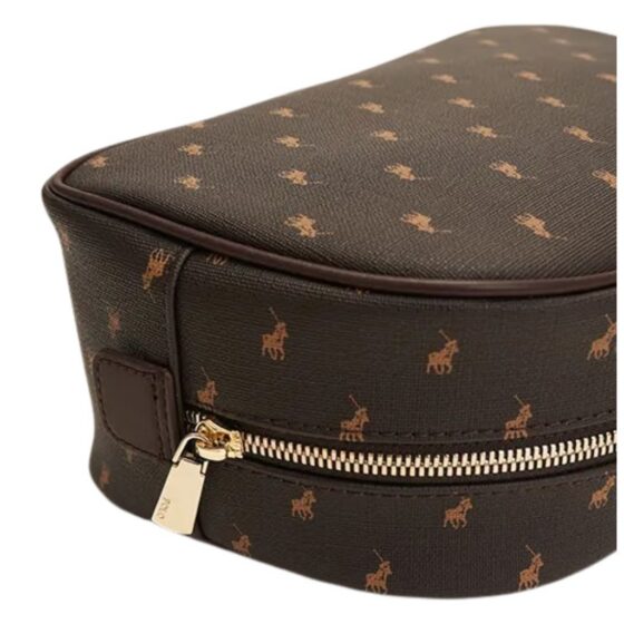 Polo Iconic New Shape toiletry bag POS44769 brown zipper jpg