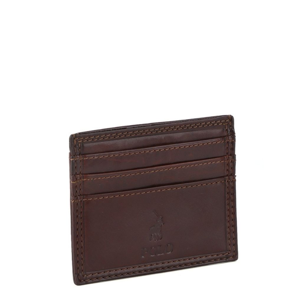 Polo Kenya Drivers insert Wallet PO45018 Brown front3qrtr primary jpg