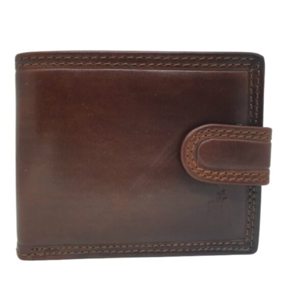 Polo Kenya Leather Brown 45007 Tab Wallet front jpg