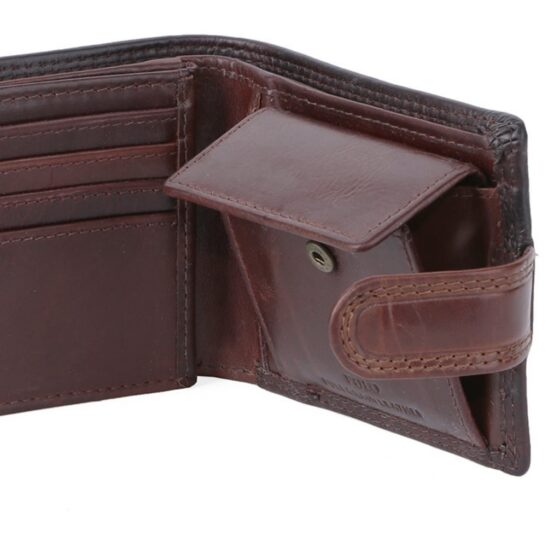 Polo Kenya Leather Brown 45007 Tab Wallet interior1 jpg