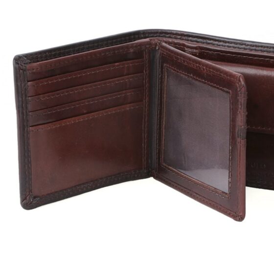 Polo Kenya Leather Brown 45007 Tab Wallet interior2 jpg