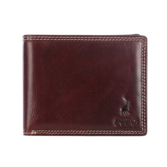 Polo Kenya Leather Brown Wallet Drivers License PO45017 Front updated jpg