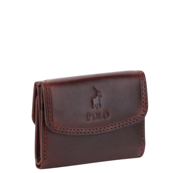 Polo Kenya Leather Wallet Brown PO45006 front3rtr transparent