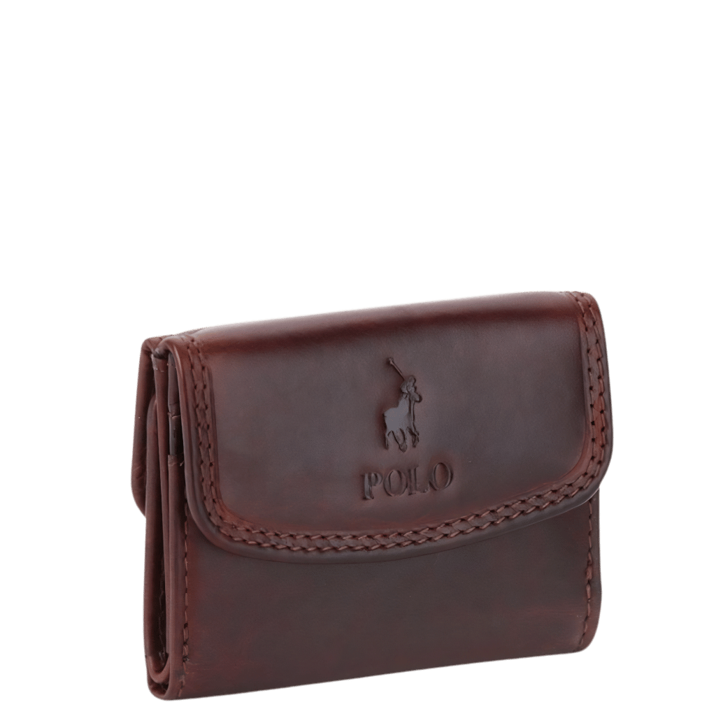 Polo Kenya Leather Wallet Brown PO45006 front3rtr transparent