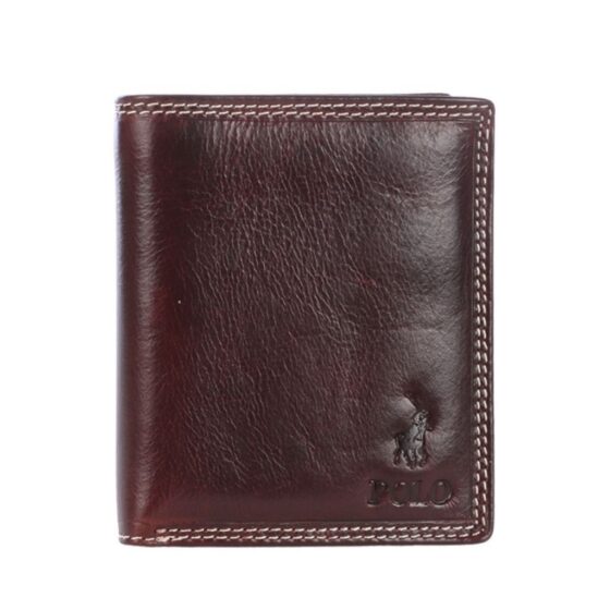 Polo Kenya Leather Wallet PO45005 Billfold Extra CC Flap Brown Main updated jpg