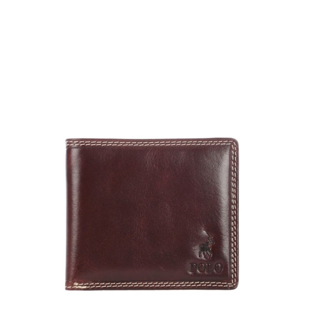 Polo Kenya Leather Wallet PO45008 Brown Credit Card front primary jpg