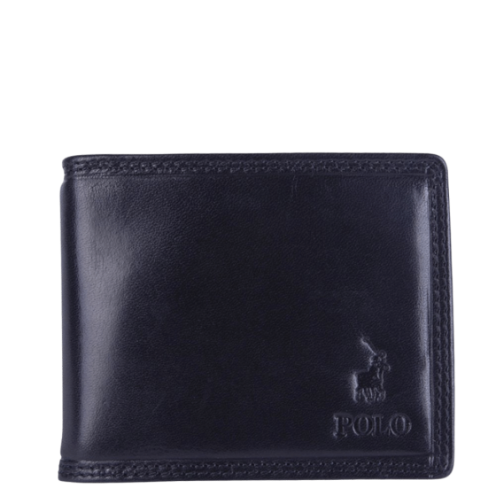 Polo Kenya Leather Wallet PO45010 black transp