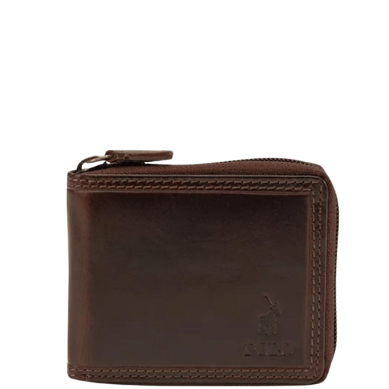 Polo Kenya Zip around wallet brown POS45026 transp