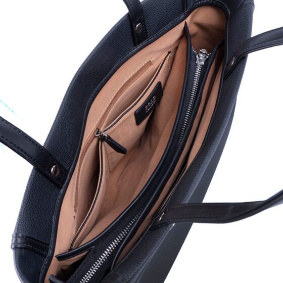 Polo Lyon Medium Casual Tote POS43114 black interior1 jpg