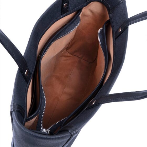 Polo Lyon Medium Casual Tote POS43114 black interior2 jpg