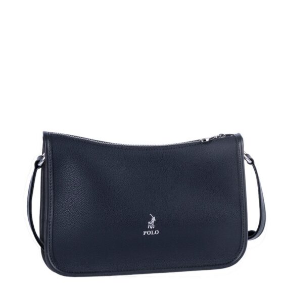 Polo Lyon POS43123 black sling handbag black front3qrtr jpg