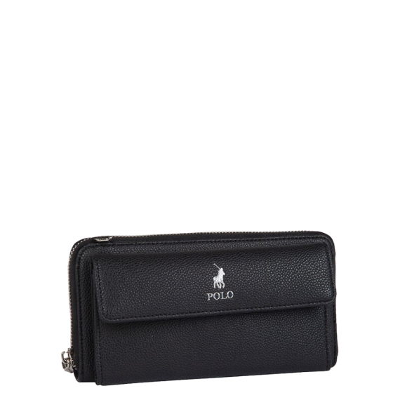 Polo Lyon Phone Sling Handbag POS43161 black front 3qrtr primary