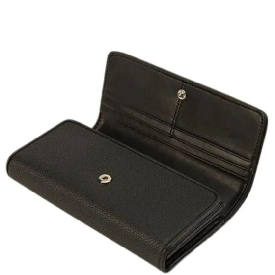 Polo Lyon Trifold Purse POS43140 black interior jpg