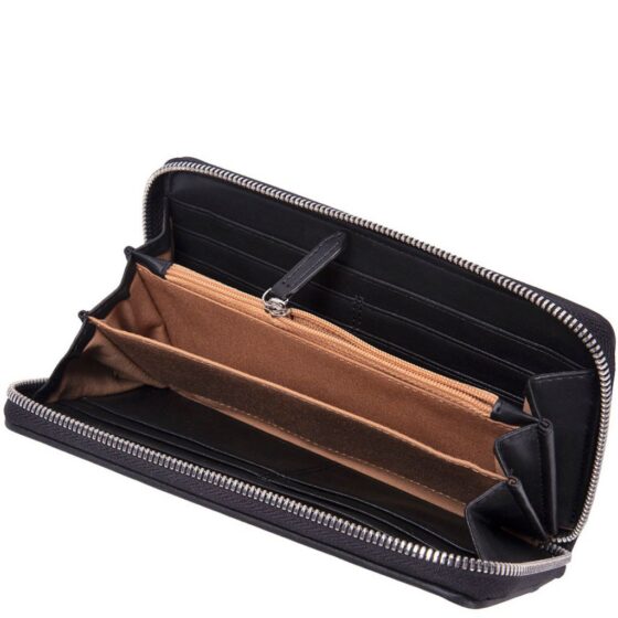 Polo Lyon Zip around Purse Black POS43146 interior jpg
