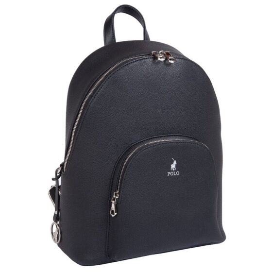 Polo Lyon Adies Backpack Pos43148 Black Front3qrtr