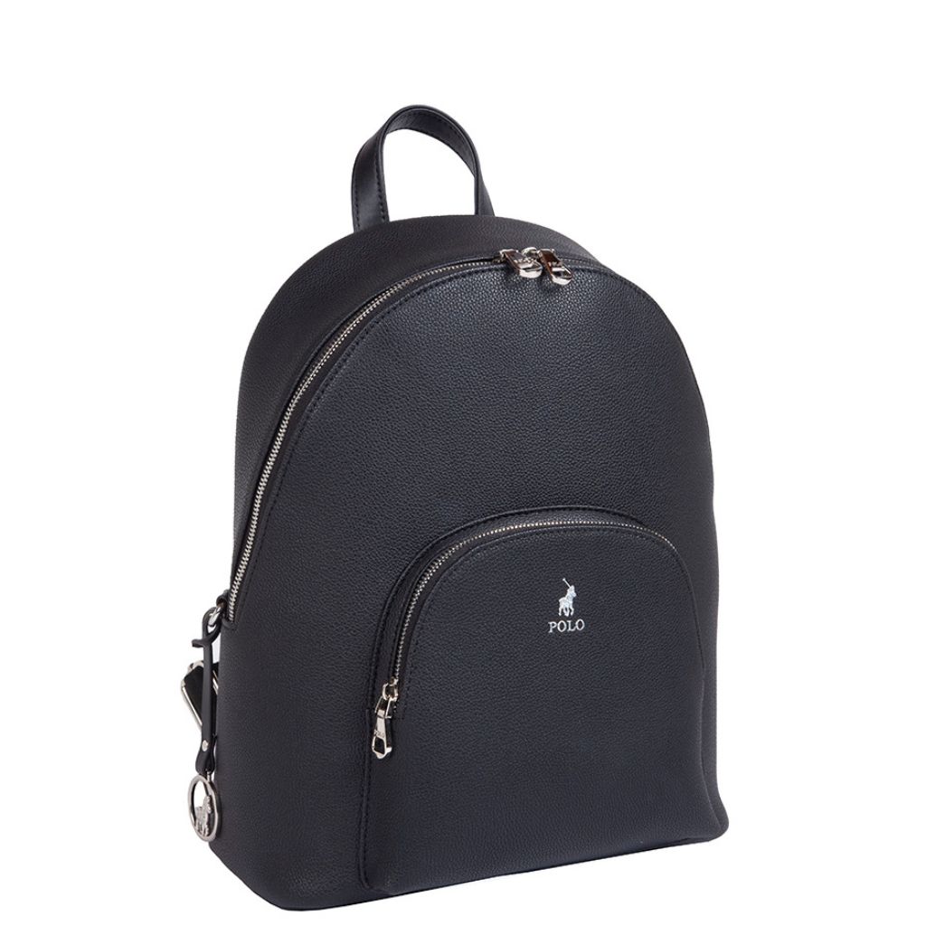 Polo Lyon Adies Backpack Pos43148 Black Front3qrtr Primary