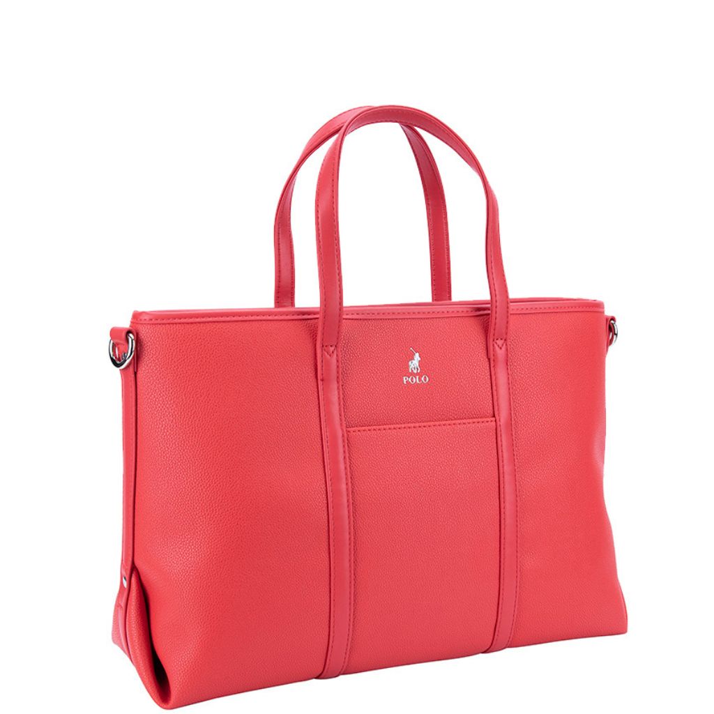 Polo Lyon Multi Use Tote Handbag Pos43109 Red Front3qrtr Primary