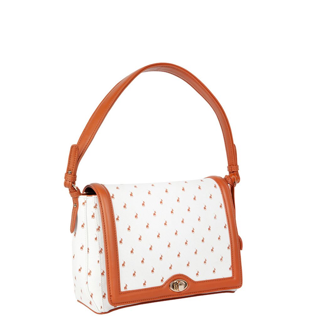 Polo New Iconic Flapover Hobo Pos43230 White Front3qrtr Primary