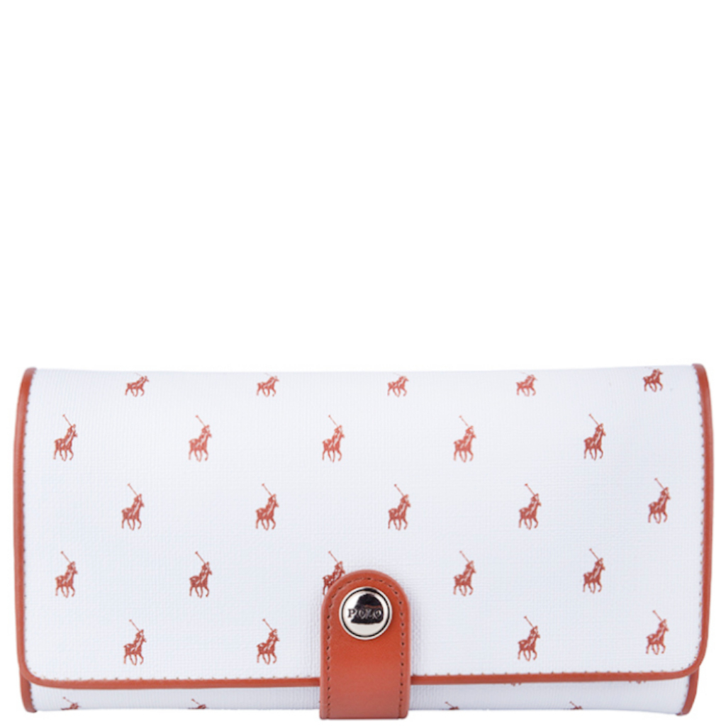 Polo New Iconic POS43240 Trifold Purse white front primary jpg