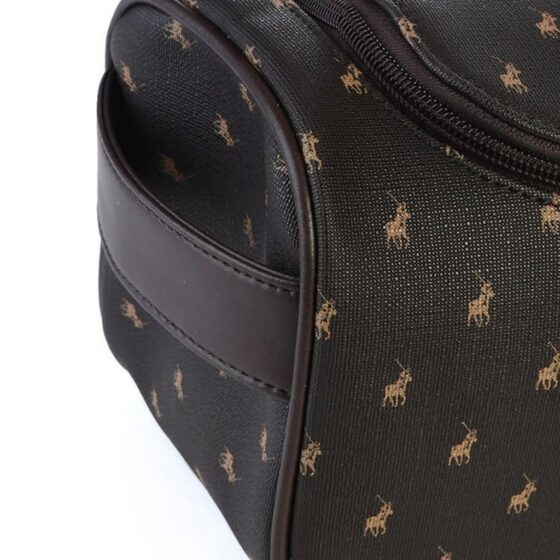 Polo PO447 Iconic Travel Brown Toilet Kit handle jpg