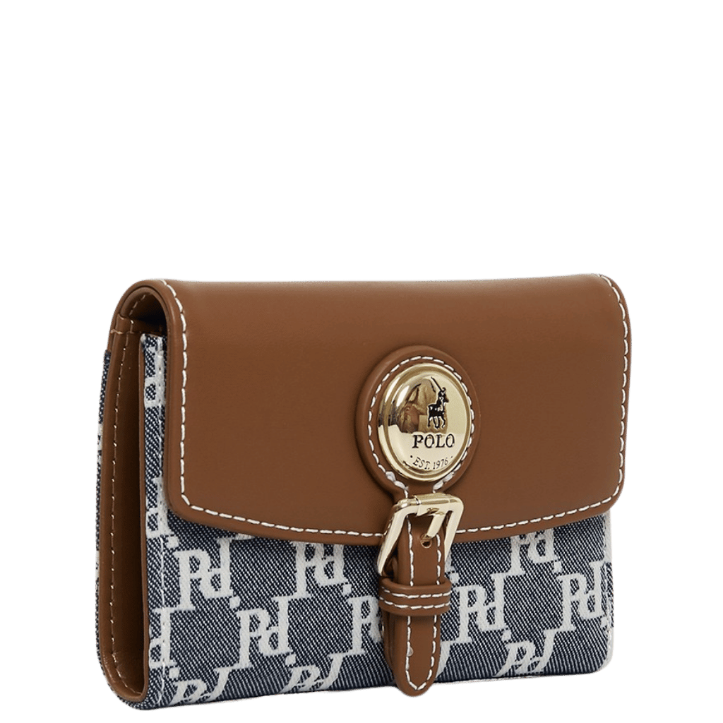 Polo Premier POS48335 Compact Purse Blue front3qrtr primary png