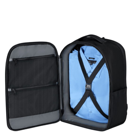 Samosnite Guardit 3 0 Underseat Laptop backpack 15 inch black interior3 png