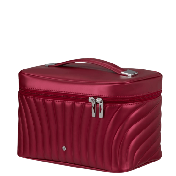 Samsonite C Lite Beauty Case K16 REd front3qrtr primary transparent