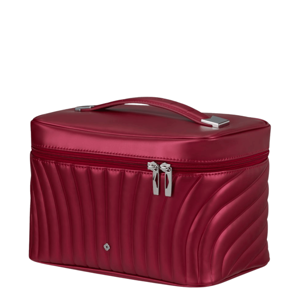 Samsonite C Lite Beauty Case K16 REd front3qrtr primary transparent