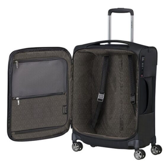 Samsonite DLite Spinner luggage KG6 black 55 interior jpg