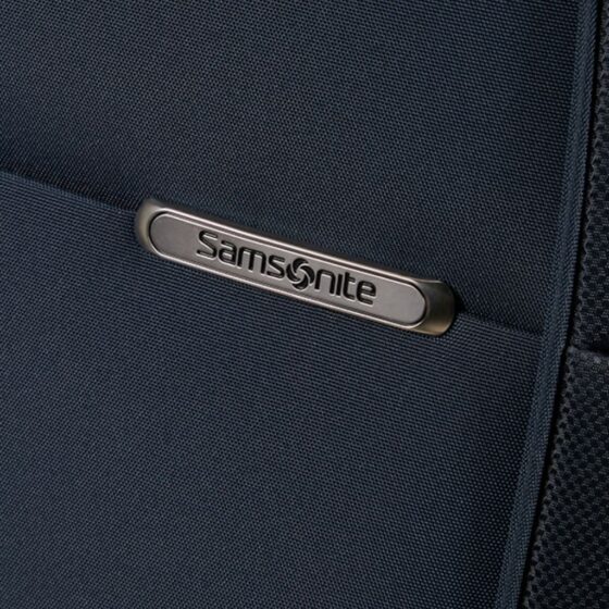 Samsonite DLite Spinner luggage KG6 midnight blue Samsonite badge jpg