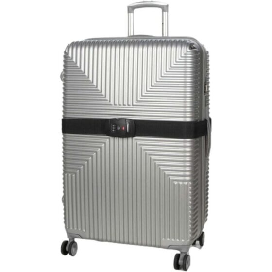 Samsonite Global Ta Tsa Lock And Strap Black On Case