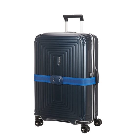 Samsonite Global Ta Lock Strap Combination Navy in use jpg