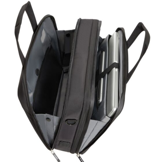 Samsonite Litepoint 15 6 Bailhanlde laptop briefcase KF2 Black interior jpg