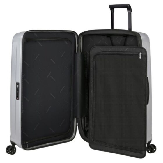 Samsonite Nuon Kf0 Polycarbonate Spinner 75cm Silver Interior