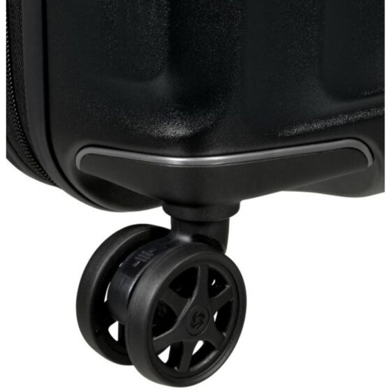 Samsonite Nuon Kf0 Polycarbonate Spinner Black Wheels
