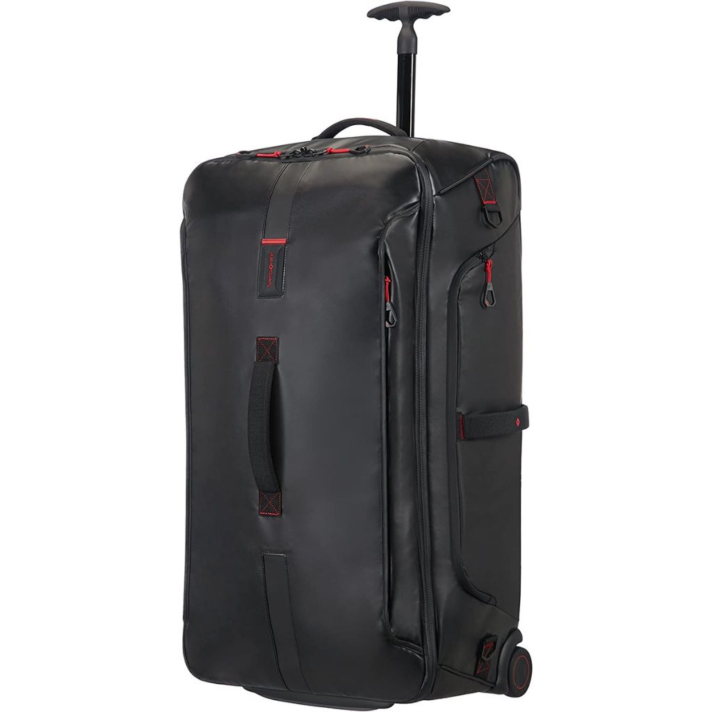 Samsonite Paradiver Light Trolley Duffle Black Large 79 121l Front3qrtr