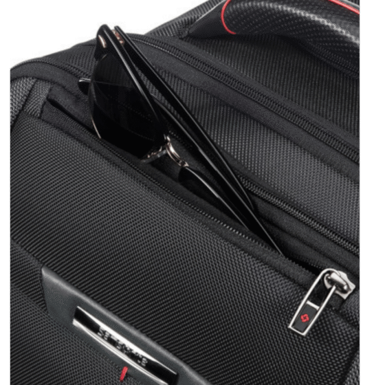 Samsonite Pro DLX 5 Rolling Business 17 inch backpack black stash png