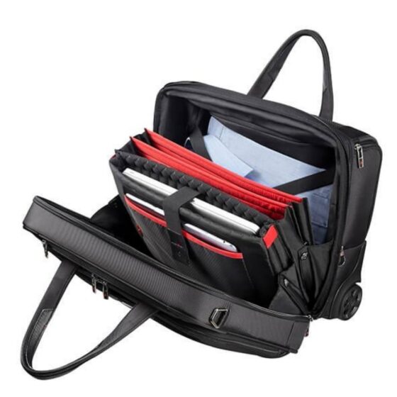 Samsonite ProDLX5 15 inch Business case on wheels open jpg