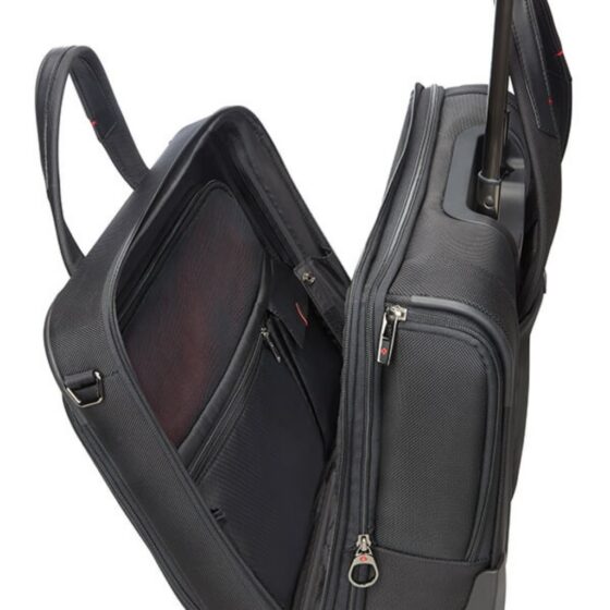 Samsonite ProDLX5 15 inch Business case on wheels side open jpg