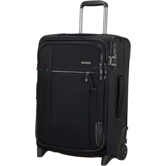 Samsonite Spectrolite 3 KG4 55cm upright business spinner Black front3qrtr jpg