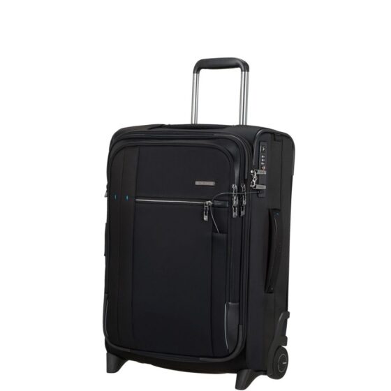 Samsonite Spectrolite 3 KG4 55cm upright business spinner Black front3qrtr primary jpg