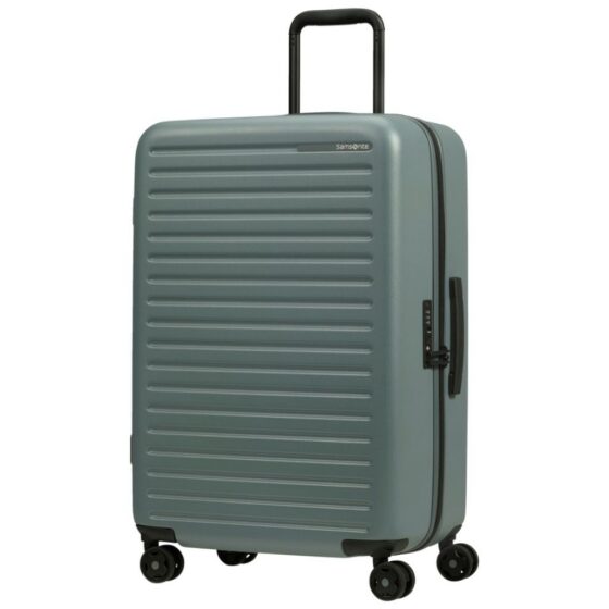 Samsonite Stackd Spinner Luggage KF1 68cm Green front3qrtr jpg