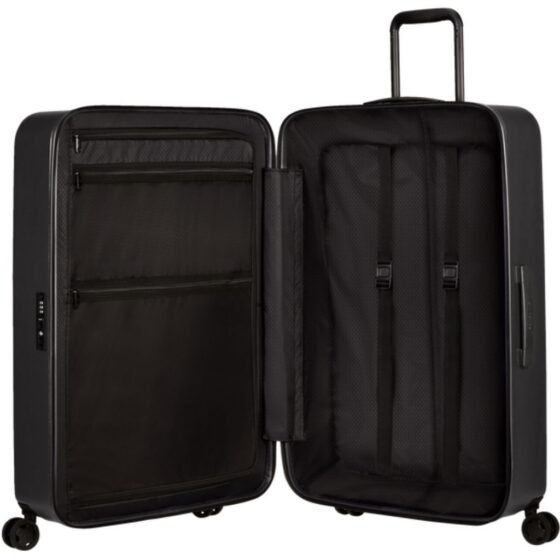 Samsonite Stackd Spinner Luggage KF1 75cm Black interior jpg