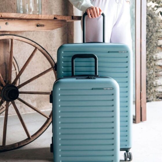 Samsonite Stackd Spinner Set ocean blue jpg