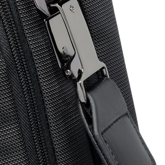 Samsonite XBR Bailhandle 15 6 Expander Black general buckle jpg