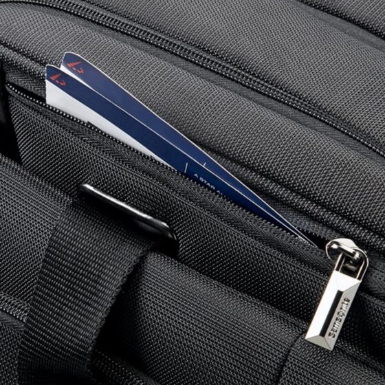 Samsonite XBR Bailhandle 15 6 Expander Black general pocket jpg
